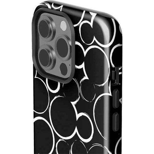 Disney Mickey Mouse Logo Pattern iPhone 15 Pro Impact Case